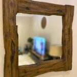 Vintage Natural Wood Mirror