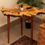 Olive Wood Side Table